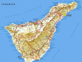 Карта автомобильных дорог Тенерифе